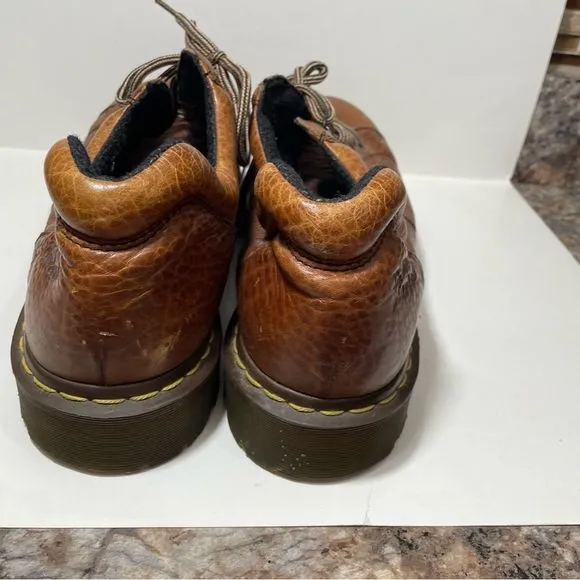 Dr. Martens Brown Leather Platform Oxford Shoes