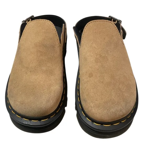 Dr. Martens Zebzag Slingback Platform Mule - Savannah Tan