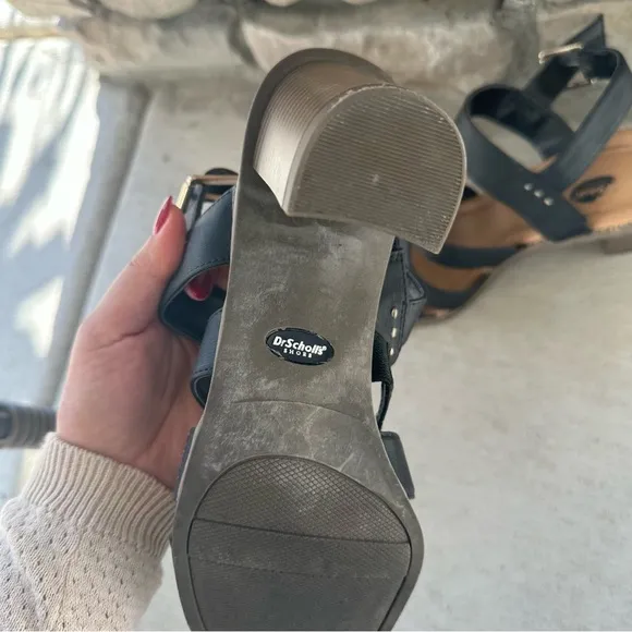 Dr. Scholl’s || Parkway black block heeled sandals