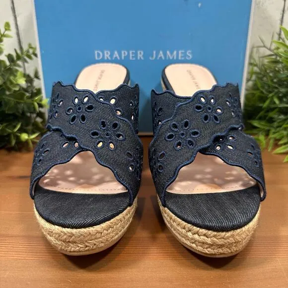 Draper James Emily Wedge Sandals Size 10