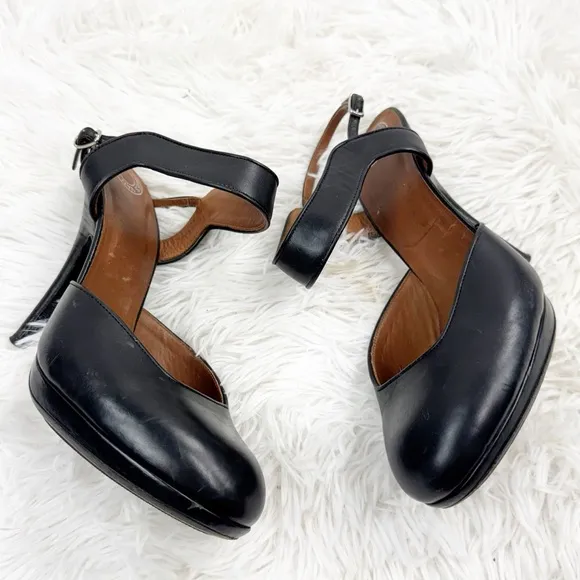 Dries Van Noten MaryJane Leather Platform Heels