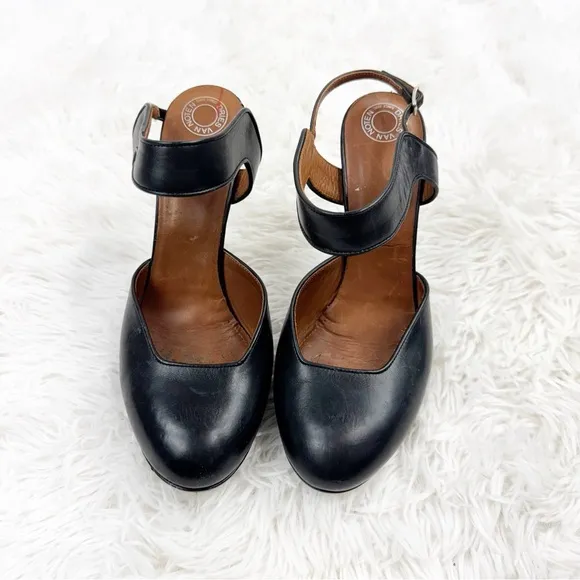 Dries Van Noten MaryJane Leather Platform Heels