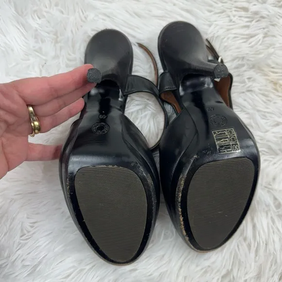 Dries Van Noten MaryJane Leather Platform Heels