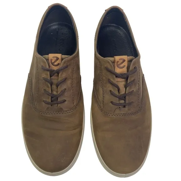 Ecco Men’s Soft Leather Casual Lace Shoes
