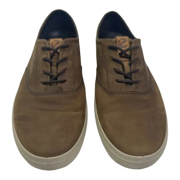 Ecco Men’s Soft Leather Casual Lace Shoes