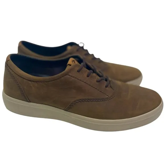 Ecco Men’s Soft Leather Casual Lace Shoes