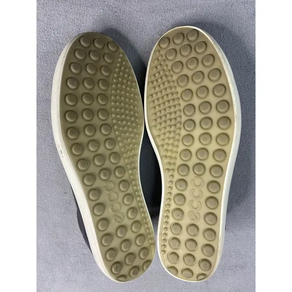 Ecco Shoes Sneakers Women 41 US 9.5 Navy Blue Soft 7 Leather Sneaker Casual
