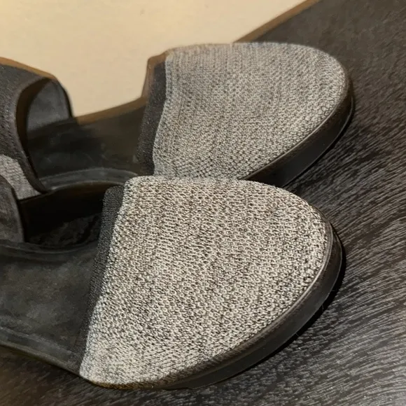 Eileen Fisher Ogden Stretch Knit Lugged Sole Wedge Sandals Size 11