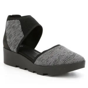 Eileen Fisher Ogden Stretch Knit Lugged Sole Wedge Sandals Size 11