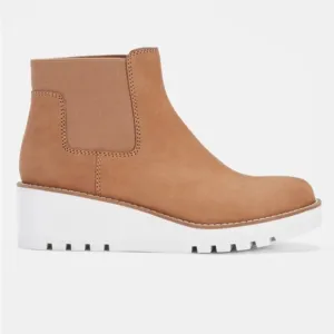 Eileen Fisher Shoes Women's 9 Chelsea Boot Wedge Washed Leather Ankle Bootie