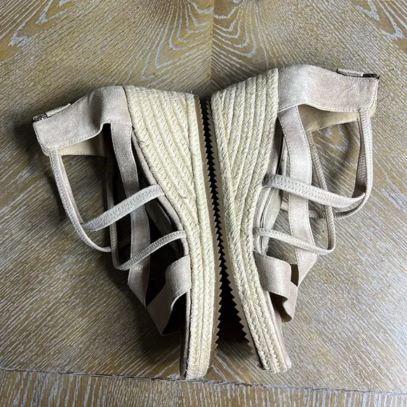 EILEEN FISHER Suede Wanda Espadrille Sandals 10