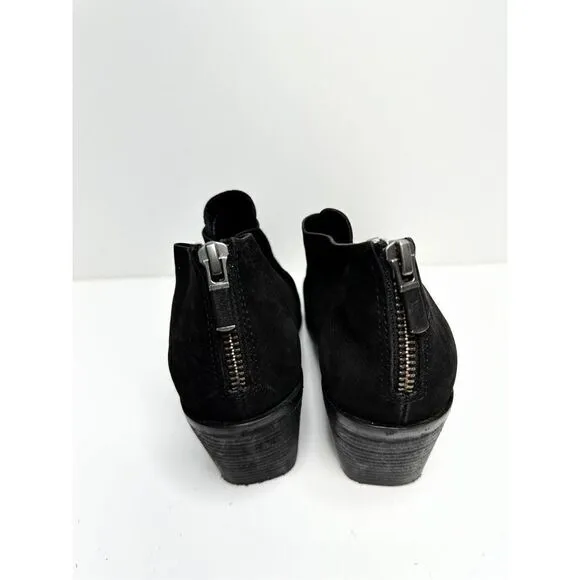Eileen Fisher Boots Womens Size 6 Black Ember Block Heel Booties