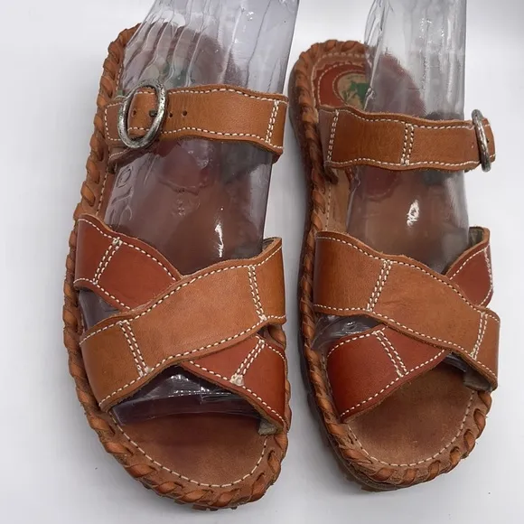 El Naturalista Leather Sandals Made in Spain Sz 36 - heel cushions
