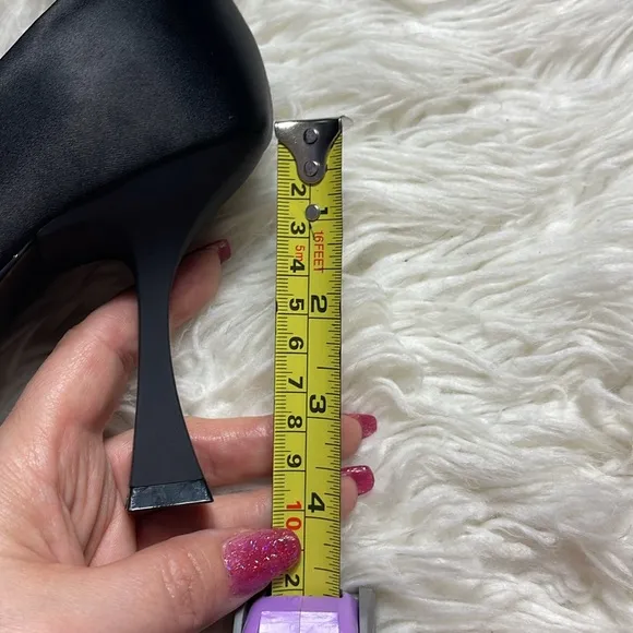 Elegant Black Heels with Bow by ZARA