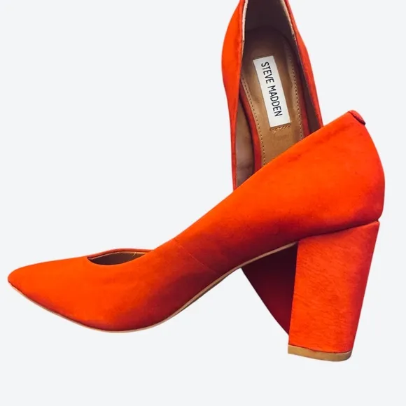 Elegant Red Women's Pumps suede size 6