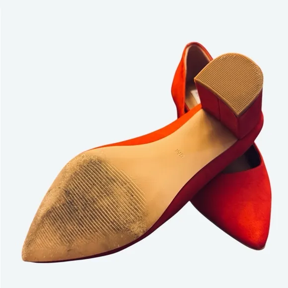 Elegant Red Women's Pumps suede size 6