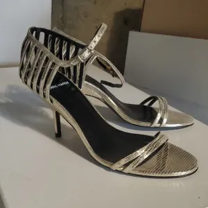 Elegant Silver High Heel Sandals