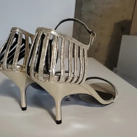 Elegant Silver High Heel Sandals