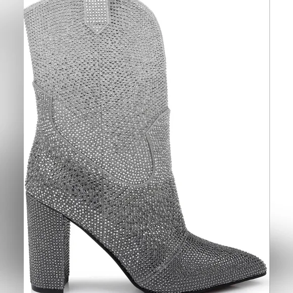 Elegant Silver Women's Boots-