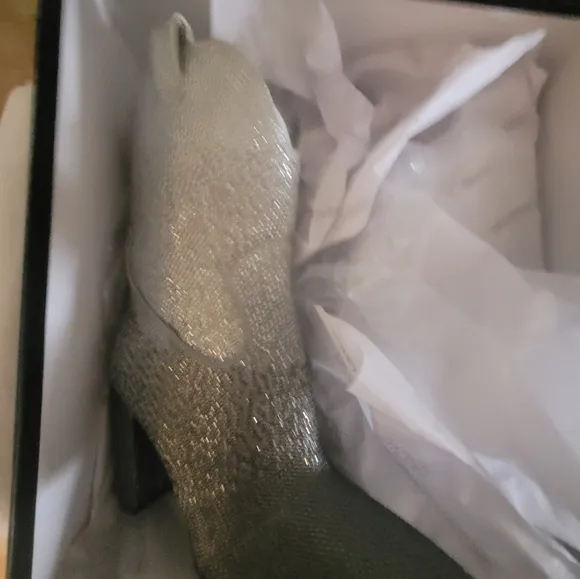 Elegant Silver Women's Boots-