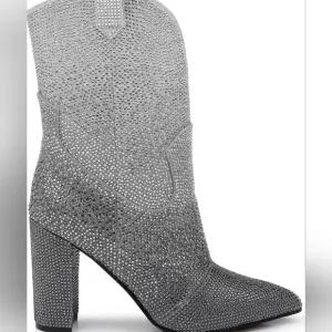 Elegant Silver Women's Boots-
