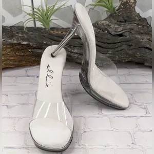 Ellie Shoes 502-Vanity 5&quot; Clear High Heel
