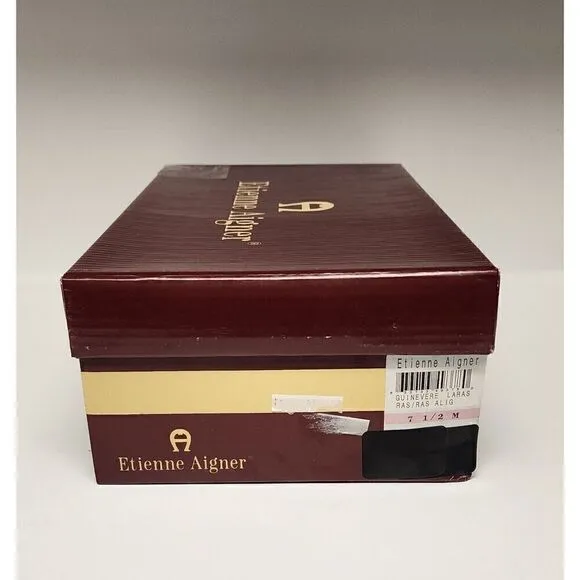 Etienne Aigner Vintage Guinevere Laras Burgundy Red Pumps Heels Shoes Size 7.5M