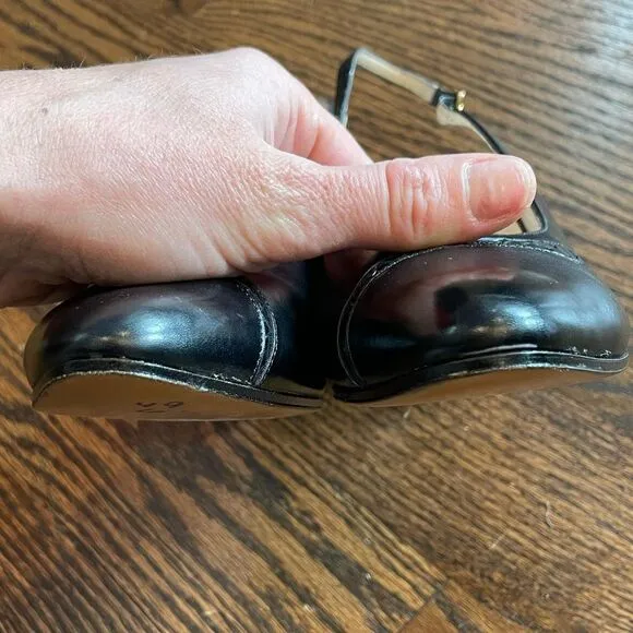 EUC 80’s Vintage Slingback Ferragamo Women's Pumps Black Sz. 8.5
