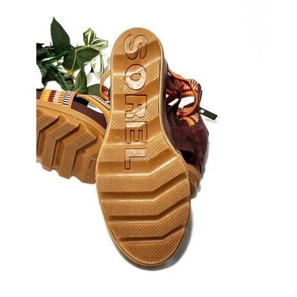 EUC Sorel Joanie II Strap Wedge Sandal