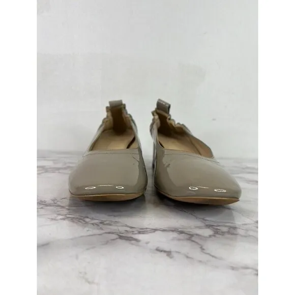 Everlane Women's The Italian Patent Leather Nude Heel Size 7.5