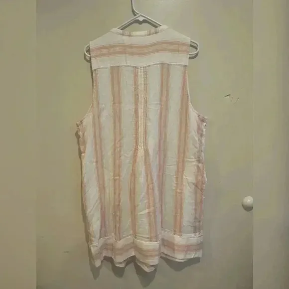 Faherty Isha Stripe Maple Serape Dress NEW WITH TAG