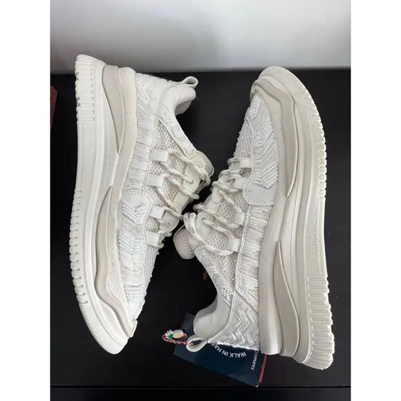 FARM RIO OFF WHITE PLATFORM SNEAKERS BEADED EMBROIDERED SIZE 41 US-11
