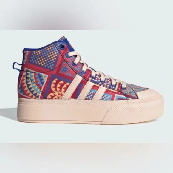 Farm Rio Shoes Women’s 8.5 x Adidas Bravada 2.0 Platform Mid Shoes