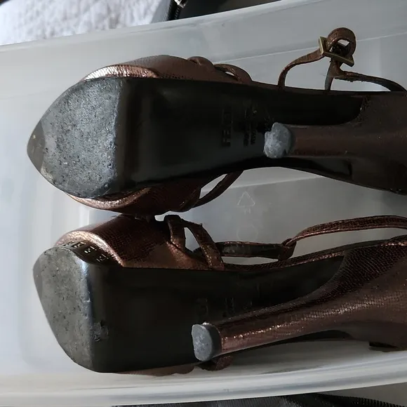 Fendi Brown Platform Heels