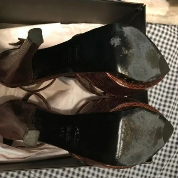 Fendi Brown Platform Heels