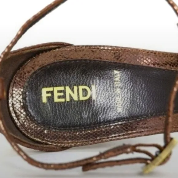 Fendi Brown Platform Heels
