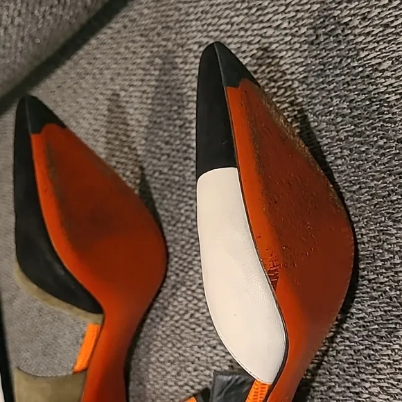 FENDI Suede pumps heels shoes size 35 1/2