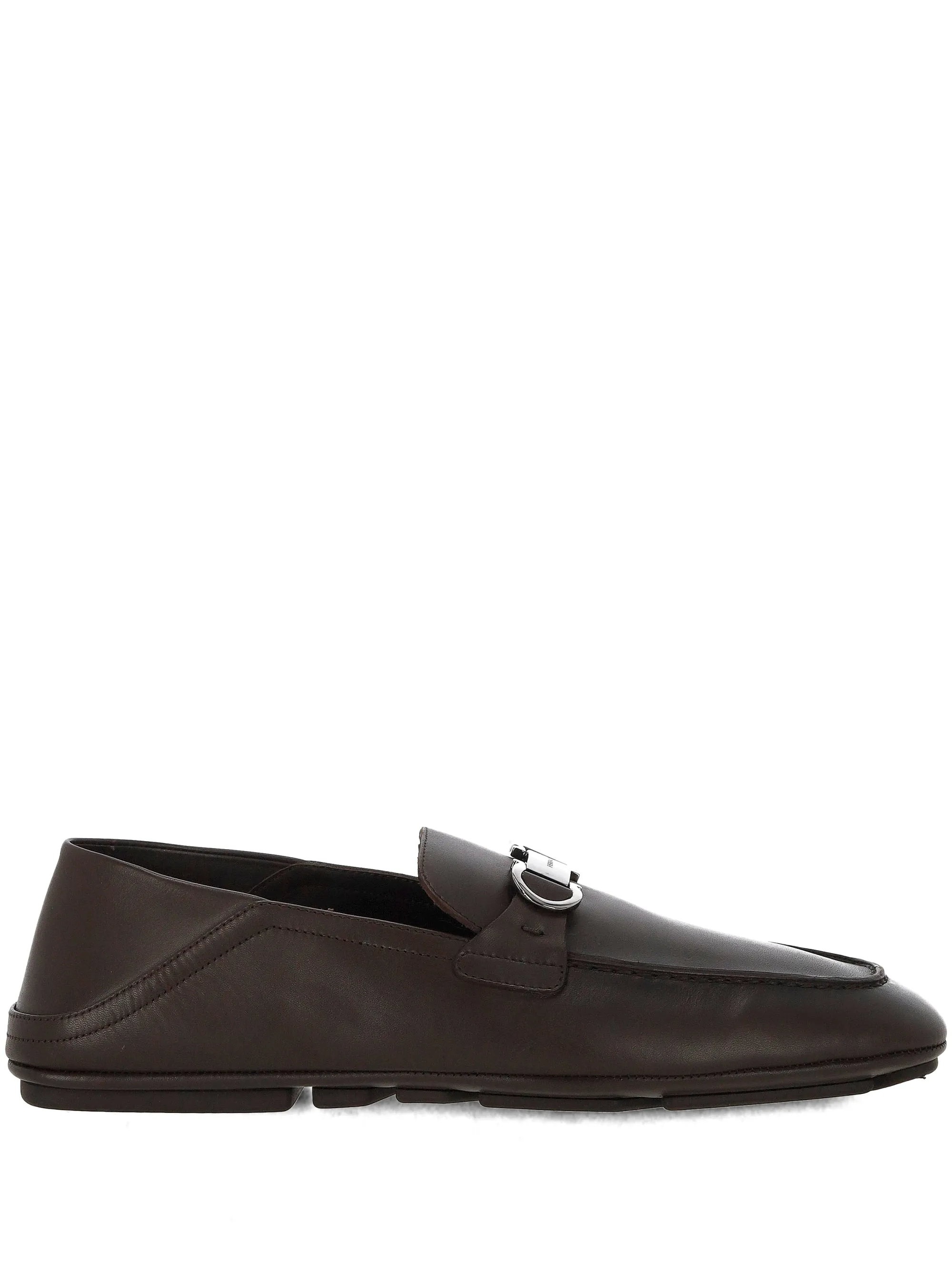 Ferragamo cedar brun gancini loafers