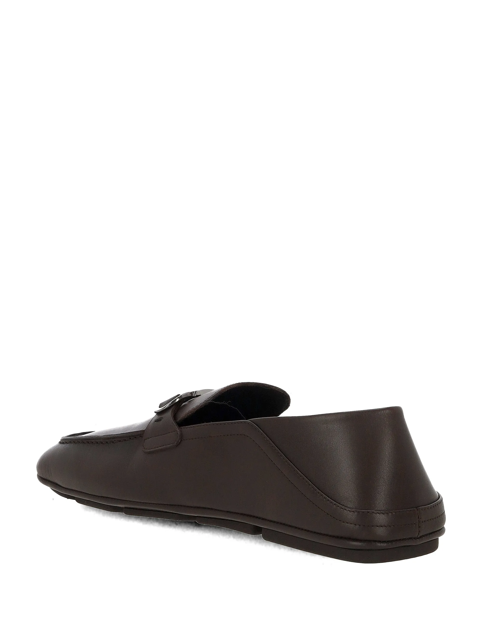 Ferragamo cedar brun gancini loafers