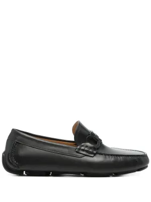 Ferragamo gancini svarta loafers
