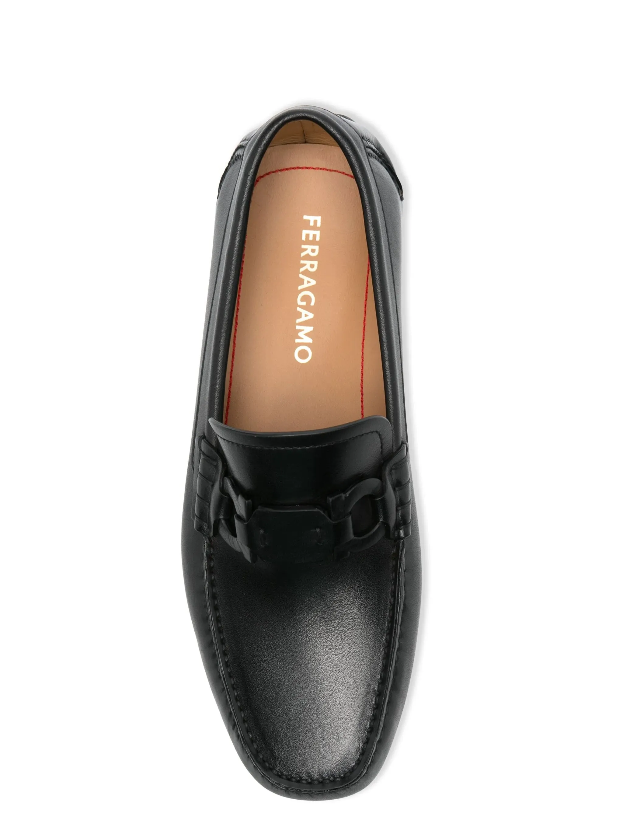 Ferragamo gancini svarta loafers
