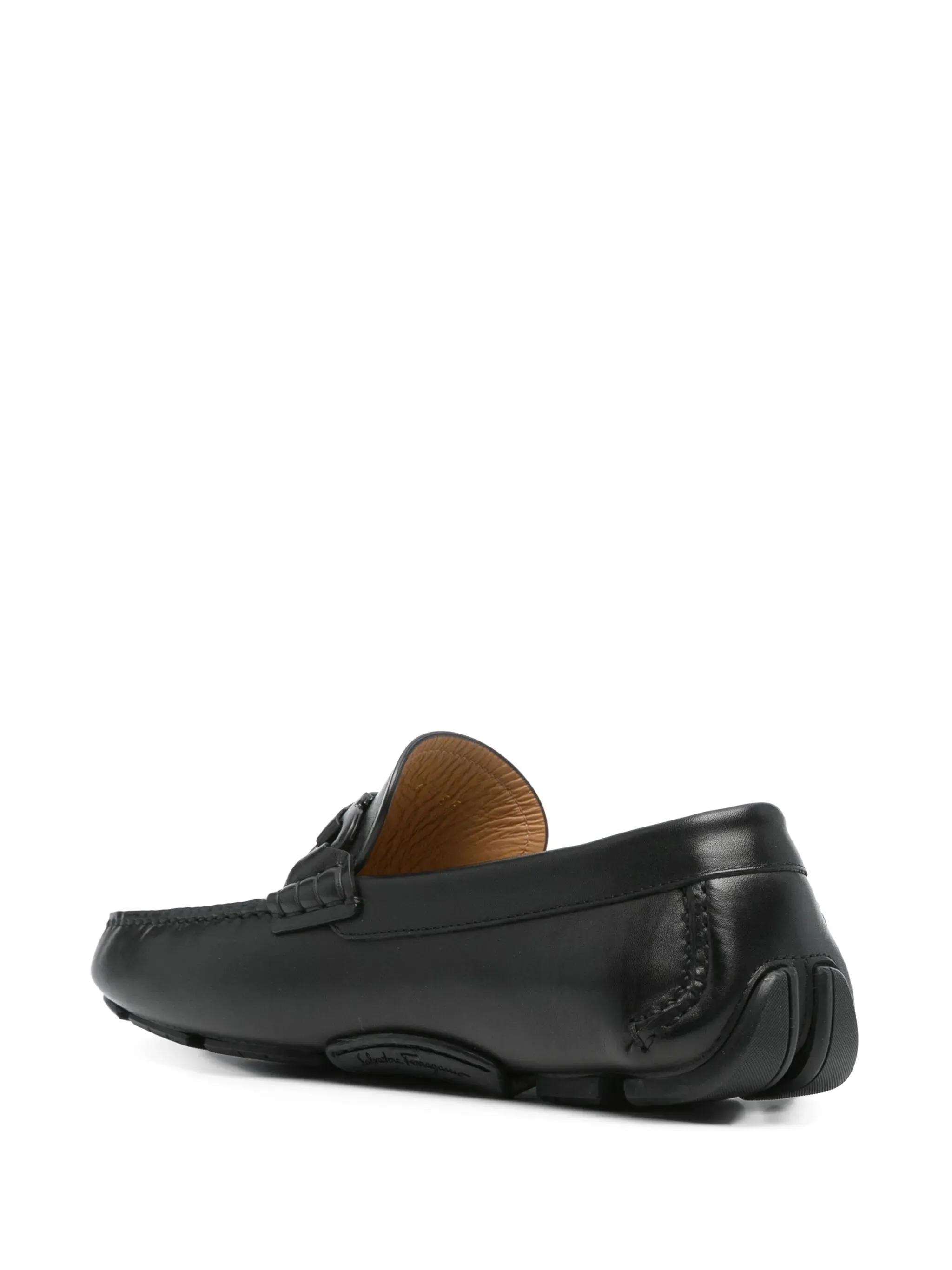 Ferragamo gancini svarta loafers