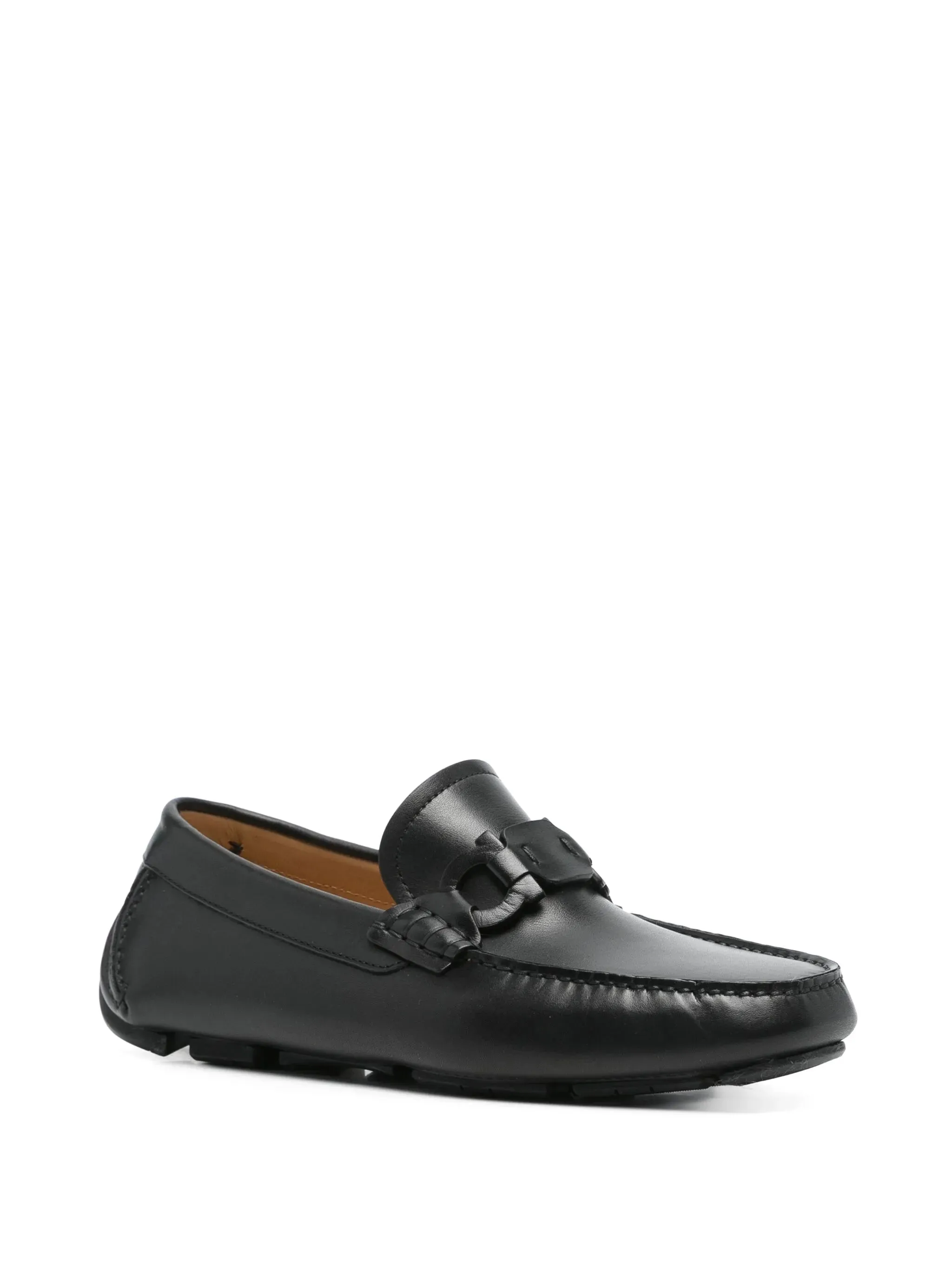Ferragamo gancini svarta loafers