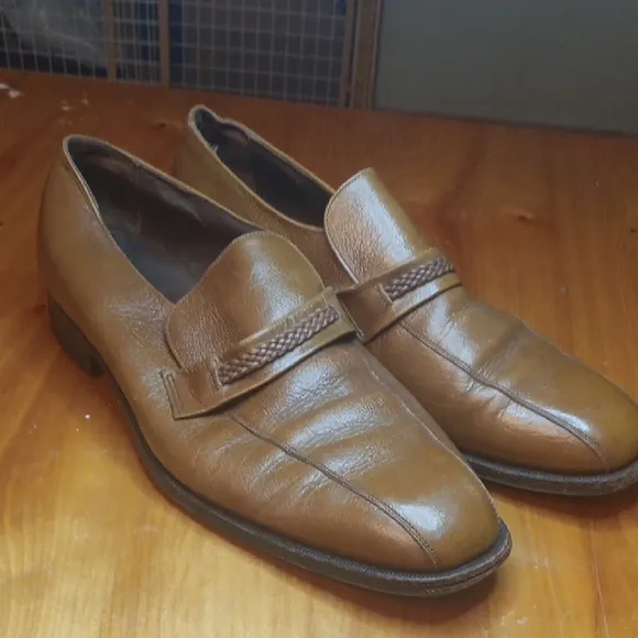 Florsheim Men's Brown Leather Loafers Size  12