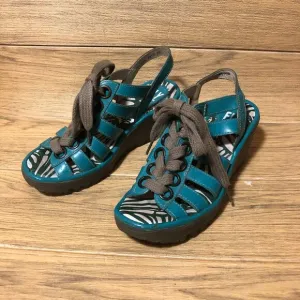 FLY London Multi-strap  Yito Demani Wedge, size 36