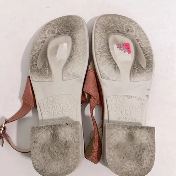 Fly London Women’s Sandals 39=8-8.5 gently used color raspberry