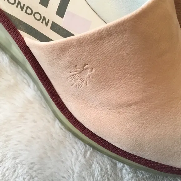 Fly London Women's Tan Wedge Sandals -EU37
