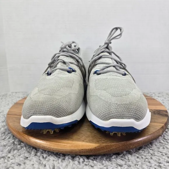 Footjoy Hyperflex Gray Knit Casual Athletic Spiked Golf Shoes Mens 11.5 W Wide