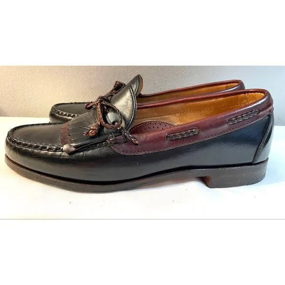 Footjoy Kiltie Tassel Loafers Black/Brown Men’s Shoes Size 9 Medium