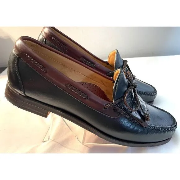 Footjoy Kiltie Tassel Loafers Black/Brown Men’s Shoes Size 9 Medium